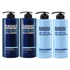 DASHU 韓方黃金強健髮根洗髮精 柑橘香 1000ml+蛋白質護髮乳組 500ml, 2套