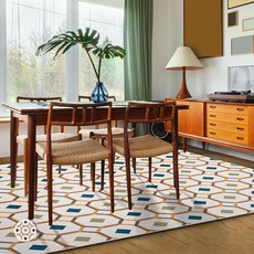 LEEJUNG Octagon獨特圖騰地毯