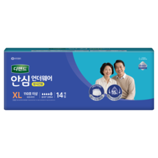 디펜드 남녀공용 안심 언더웨어 성인기저귀 장시간용, 특대형, 14개입, 1개
