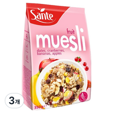 Sante 후르츠 뮤즐리 시리얼, 350g, 3개