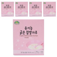 푸름맘 이유식용 유기농 찹쌀가루 중기, 5개, 180g