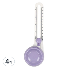 Superssam 粉彩圓形圓規割刀, 4個, 紫色