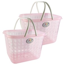 JUSKU 佳斯捷 迷你山櫻花置物籃2件組, 粉色, 1組