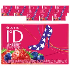 LOTTE 樂天 ID口香糖 綜合莓果味, 25g, 14條