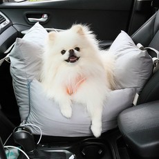 딩동펫 반려동물 솜사탕 카시트, 그레이, 1개