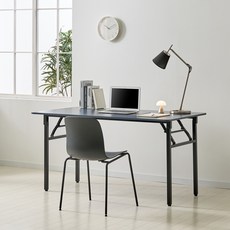 아이캔컴퍼니 국내생산 모모 접이식 E0 LPM상판 책상 식탁 테이블 1800 방문설치, 인디고, 8인용