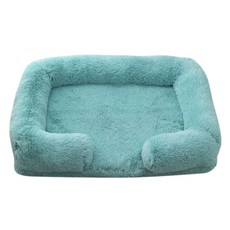 柔軟寵物毛絨床, M, 翠綠色, 1個