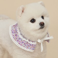 Dog-i 寵物可愛圍巾, 花朵款(紫色), 1個