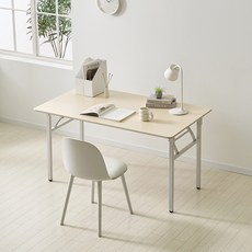 아이캔컴퍼니 국내생산 모모 접이식 E0 LPM상판 책상 식탁 테이블 1600 방문설치, 크림베이지, 6인용