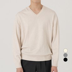 CITIFY 男士基本款V領針織毛衣