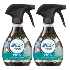 febreze 風倍清 男士用織物除臭劑 清新潔淨香 正裝, 370ml, 2個