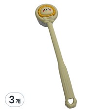 알로데 라이언 문질 바디 브러쉬, TYPE01 옐로우, 3개, 1개입