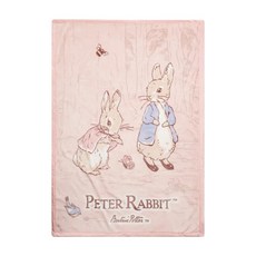 奇哥 比得兔幼兒輕量棉柔毛毯禮盒, 粉色