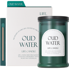 W更衣室自然生命蠟燭100g+火柴8p套裝, 水