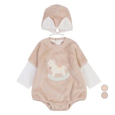 ETTOI 幼兒木質抓絨連身衣套裝 + 購物袋