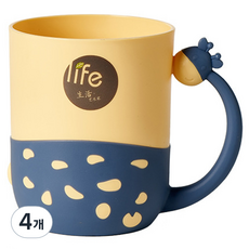 賽勒優利 優利長頸鹿漱口杯, 藍色, 1入, 4個