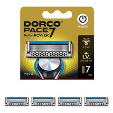 DORCO 多可樂客 PACE 七動能刮鬍刀片, 4入, 1個