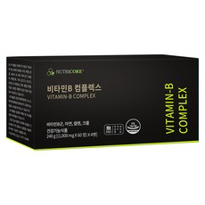 NUTRICORE 維生素B群補充錠, 60顆, 4罐