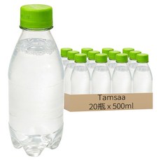 Tamsaa 無標籤白葡萄風味氣泡水, 500ml, 20瓶