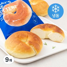 널담 고단백 배꼽 베이글 플레인 (냉동), 9개, 140g