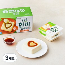 풀무원 한끼 연두부 + 오리엔탈 유자 소스 6개입, 708g, 3세트
