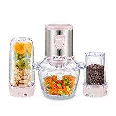 danmi 三合一電動多功能切碎攪拌機, DA-BLSM01(粉色)