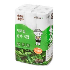 Namuya Namuya 天然3層衛生紙, 1個, 30捲
