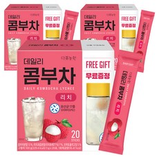 다농원 데일리 콤부차 리치, 5g, 20개입, 3개
