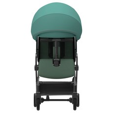 와이업 기내반입 지니 제로2 휴대용 유모차, 프레임(블랙), 시트(올리브), 캐노피(아쿠아)