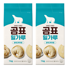 곰표 밀가루 중력다목적용, 1kg, 2개 1kg, 2개