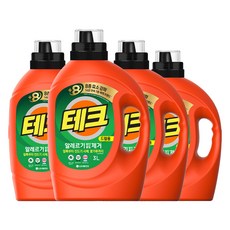 [비건라이프] 테크 알레르기 원인물질 제거 드럼용 액상세제 본품, 3L, 4개