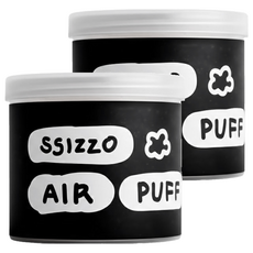 SSIZZO 服貼空氣氣墊粉撲 7入, 黑色, 2個