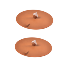 라라미즈 하수구 커버 냄새 차단 실리콘 배수구 트랩 브라운 H17, 2개