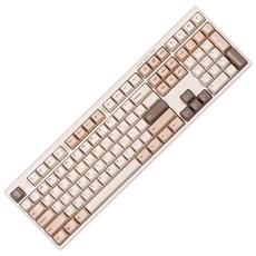 Bogeul Bogeul 第6代 低噪音 電競 辦公用 全尺寸配列 潤滑 有線 薄膜鍵盤, X108, 瑪德蓮, 製造商軸