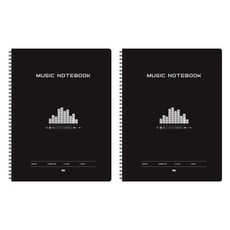 아이비스 음악 노트, 블랙, 2개