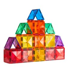 mideer 多彩透光磁力片補充包 3歲以上 20片, 暖色, 1盒