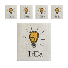 JQ living 創意插圖抹布, 5入