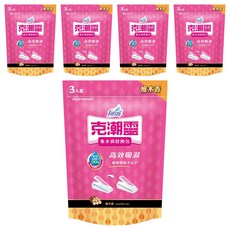 farcent 花仙子 克潮靈集水袋替換包3件組 檜木香, 540g, 5袋