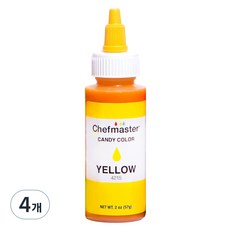 Chefmaster 油溶性液體食用色素 黃色, 57g, 4個