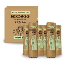 ecoeGG Vegan環保竹纖維可洗式廚房紙巾, 20張, 6捲
