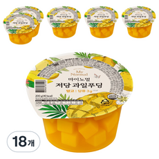 마이노멀 저당 과일푸딩 망고 1개입, 200g, 18개