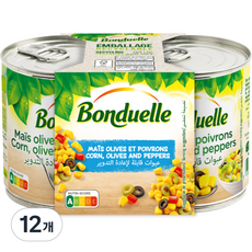 Bonduelle 玉米 & 橄欖罐頭, 165g, 12個