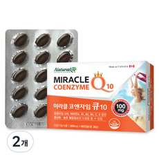 네추럴라이즈 미라클 코엔자임 큐10, 2개, 60정
