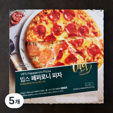 빕스 페퍼로니 피자 (냉동), 390g, 1개입, 5개