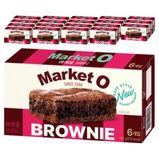마켓오 브라우니 6p, 120g, 20개