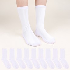 Doobalro 女款細羅紋中筒襪 10雙