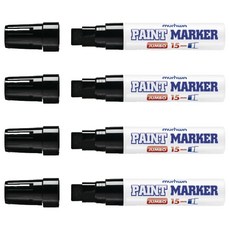 munhwA Jumbo 油漆麥克筆 黑色 15mm, 1色, 4個