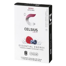 CELSIUS LIVE FIT OTG On The Go 維他命健身能量飲 莓果, 1盒, 45g