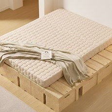 ALTTEURI 三折式床墊 200 x 110 x 8cm, 淺米色