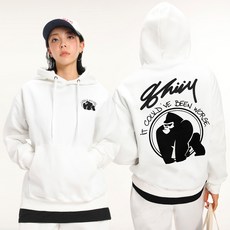 그랜피니 남녀공용 드로잉 캐릭터 후드 티셔츠 GFHT016